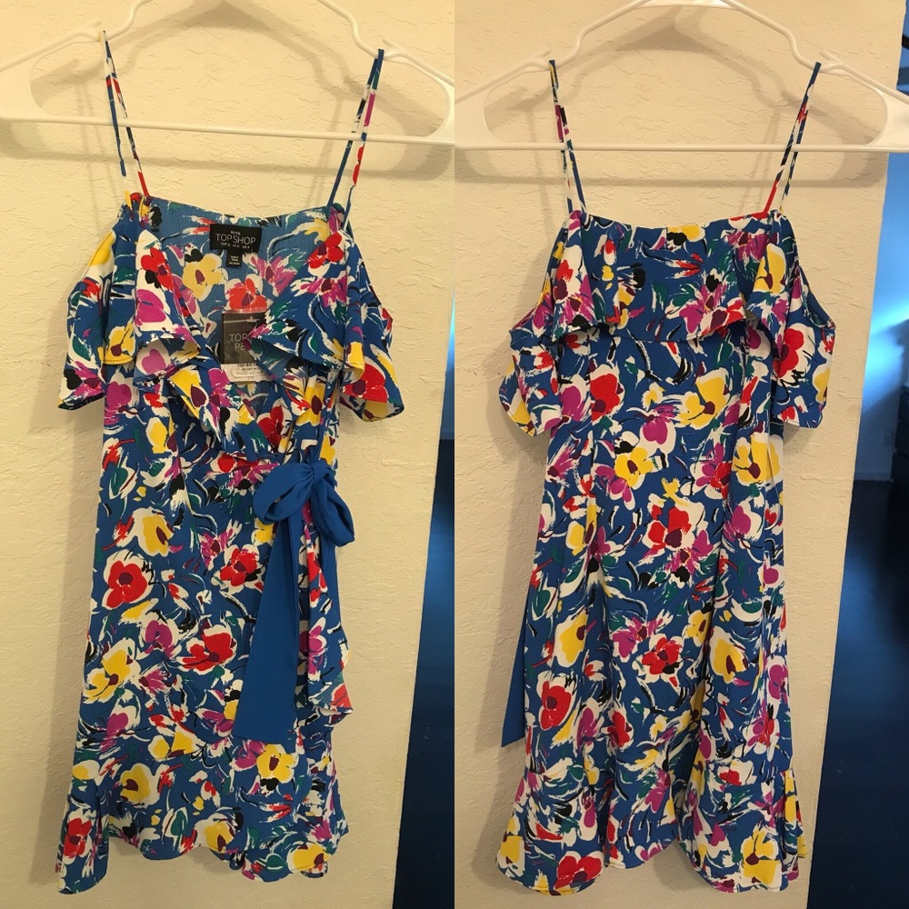 TopShop Floral Wrap Dress